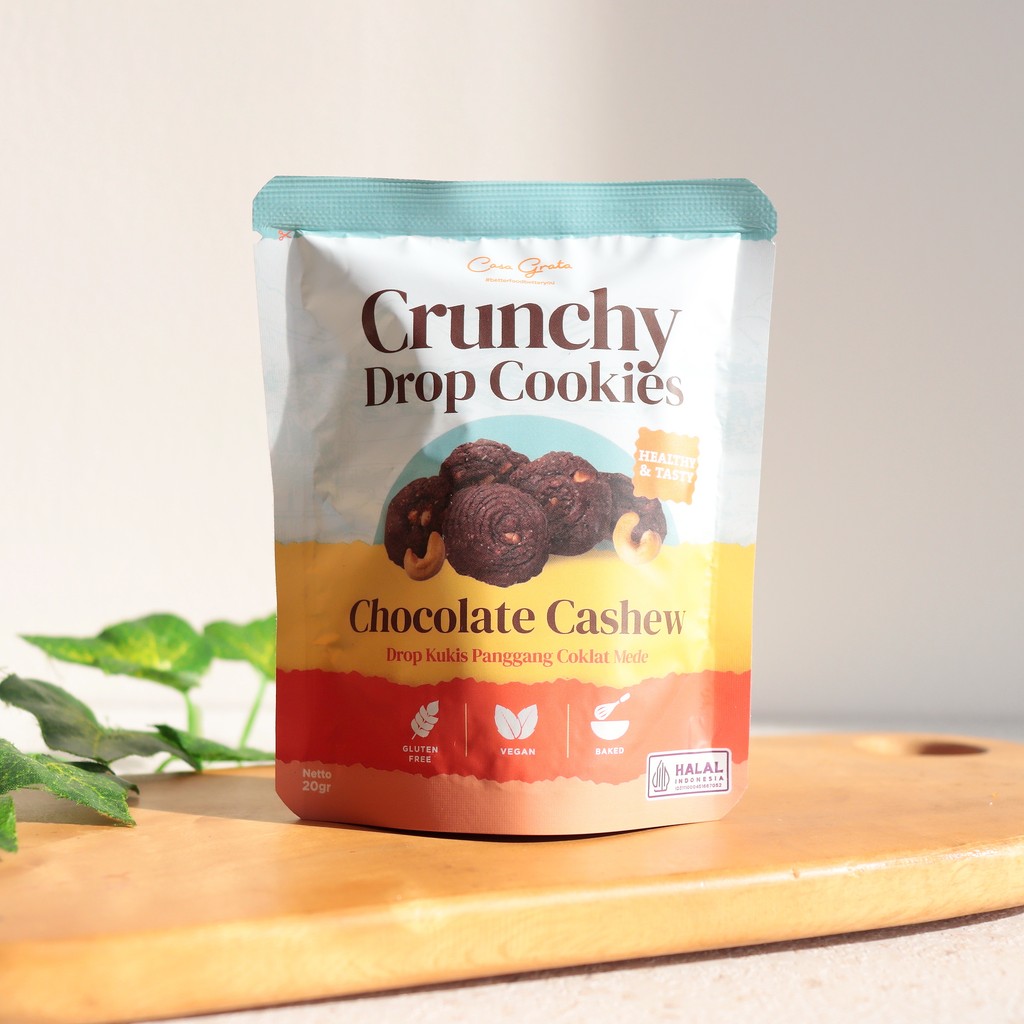 

20g Chocolate Cashew Drop Cookies Gluten Free CHOC20 - CASA GRATA