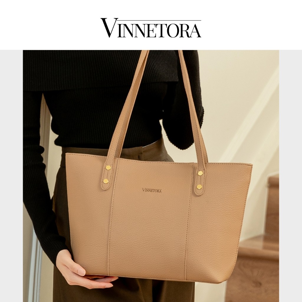 TERBARU VINNETORA Totebag Wanita Tas Totebag Tas Kerja Muat Laptop Tas Kapasitas Besar Korean Style