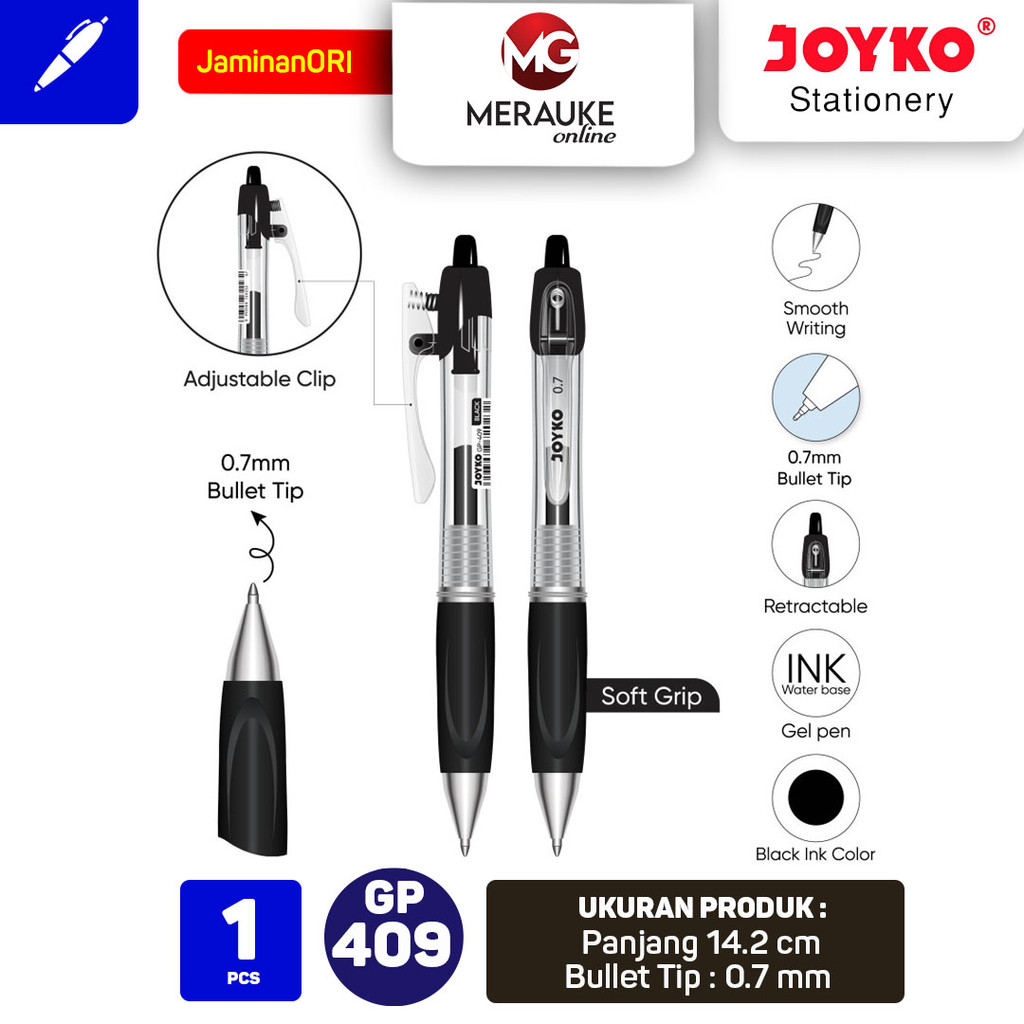 

Joyko Gel Pen Pulpen Pena GP-409 0.7 mm