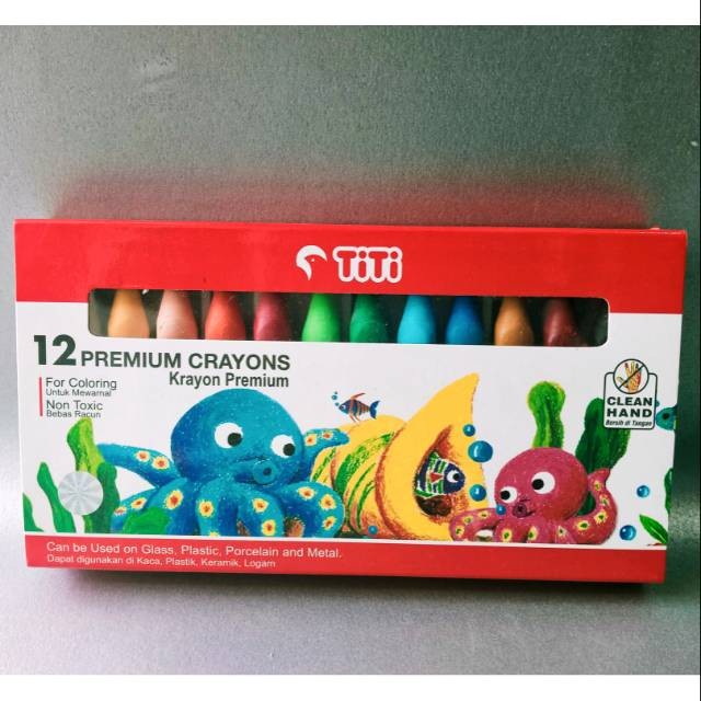 [CCATK] CRAYON / KRAYON TITI PREMIUM 12 WARNA BESAR PRC12