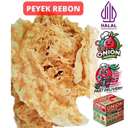 

UWD REMPEYEK UDANG REBON 100gr Peyek Rebon Peyek Udang Peyek Kacang 100gr Rempeyek Kacang Peyek Teri