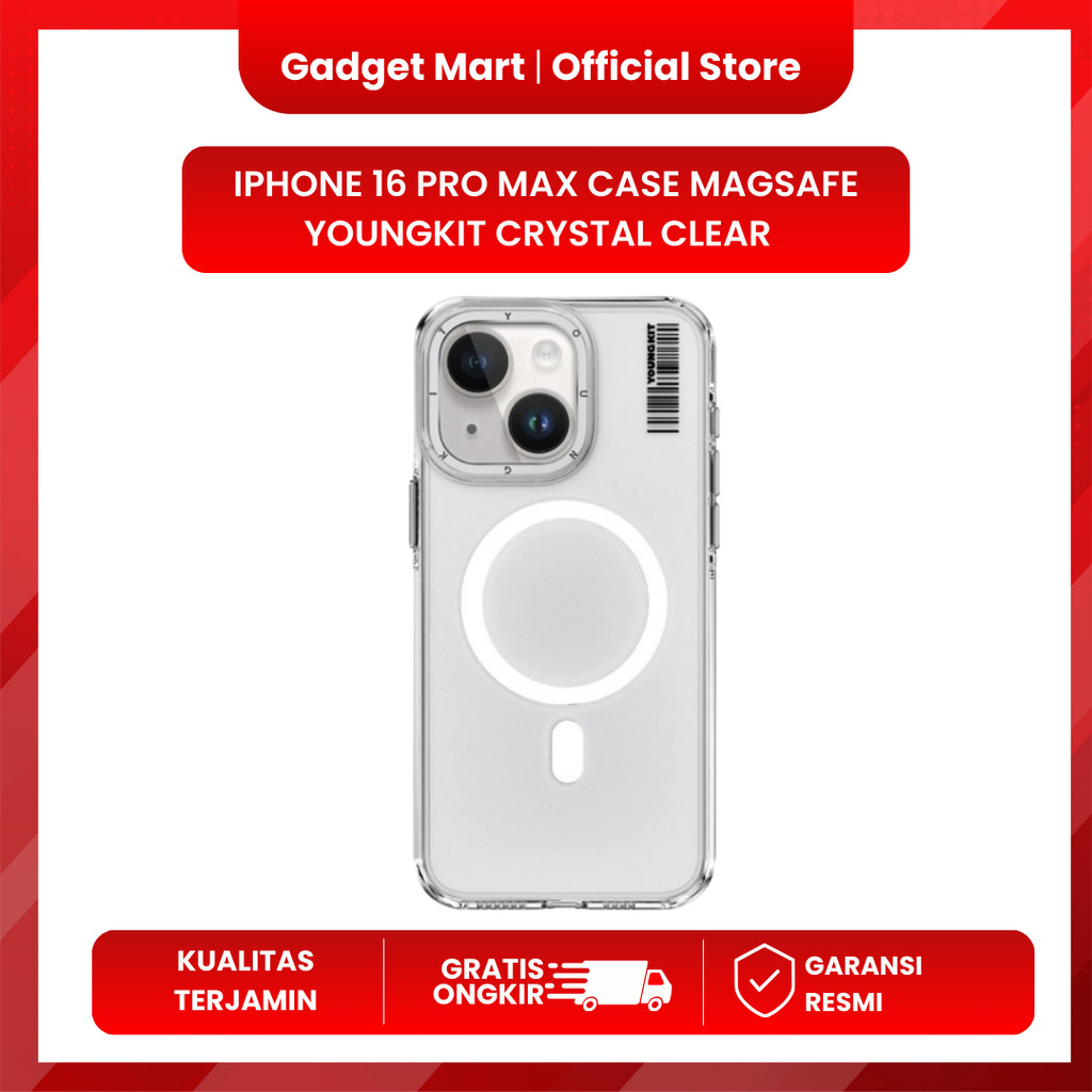 Case Iphone 16 Pro & Pro Max Magsafe Youngkit Crystal Clear