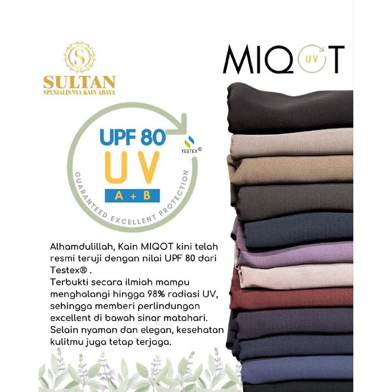 Kain Abaya Sultan Miqot Anti UV
