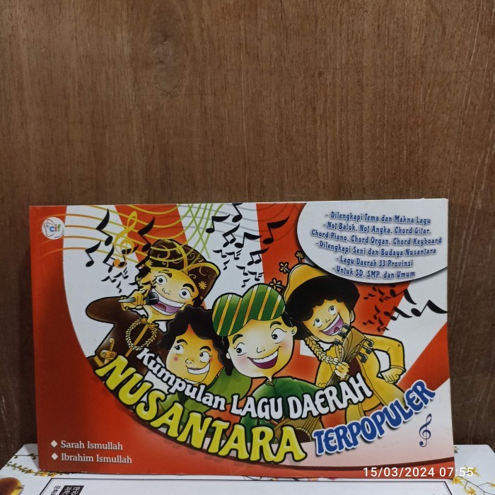 kumpulan lagu daerah nusantara ada makna not balok not angka chord