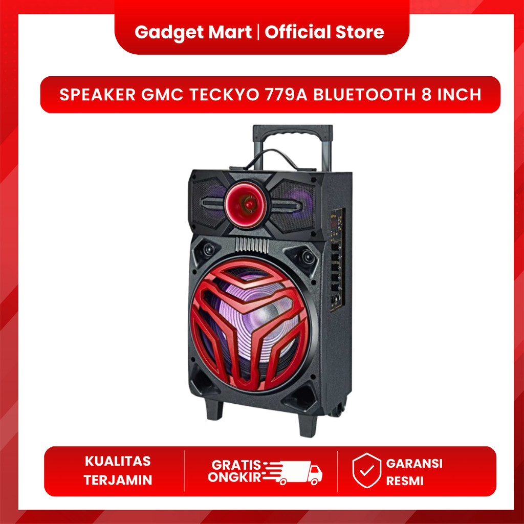Speaker GMC Teckyo 779A Bluetooth 8 Inch