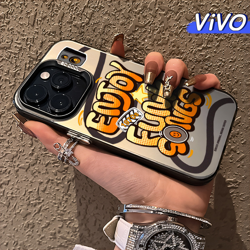 Keren Stussy Glossy Hologram PC Case VIVO Y17s Y12 Y12S Y15s Y21 Y03 Y16 Y22 Y18 Y02 Y17 Y27s Y30 Y9