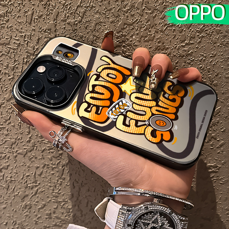Keren Stussy Glossy Hologram PC Case OPPO A18 A57 A16 A15 A17 A60 A3x A3s A5s A54 A53 A12 A31 A58 A1