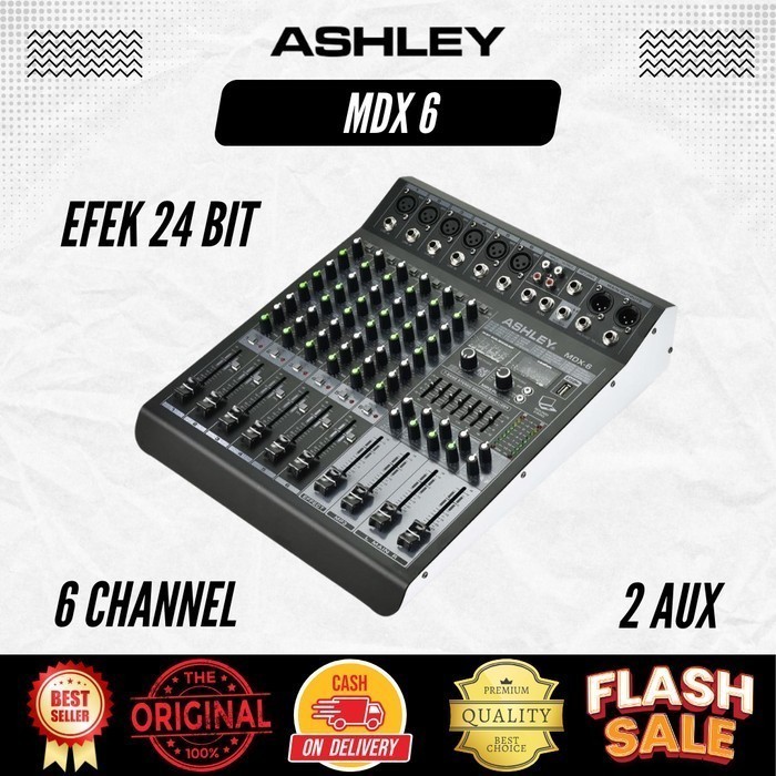 Mixer 6 Channel Ashley MDX 6 Original