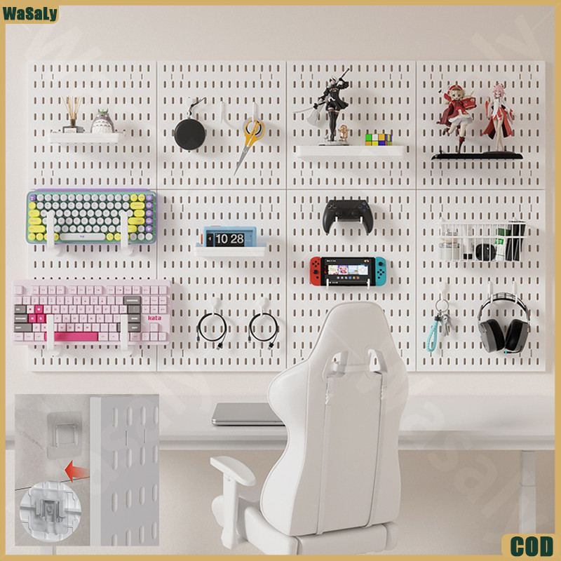 Dapur Rumah Lemari Penyimpanan Bebas Paku  / DIY Organizer & Akses / Piring Lubang / Peg Hole Board 