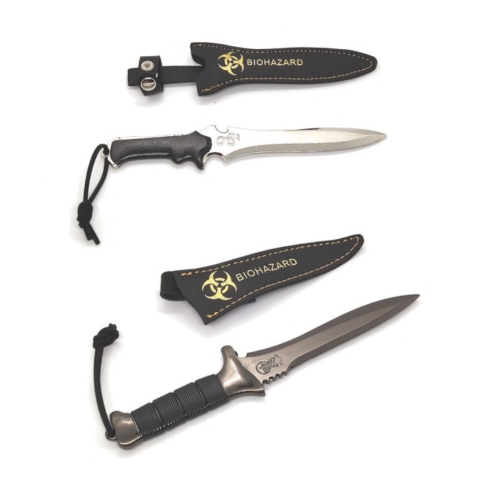 pajangan 18 cm pisau resident evil leon combat knife