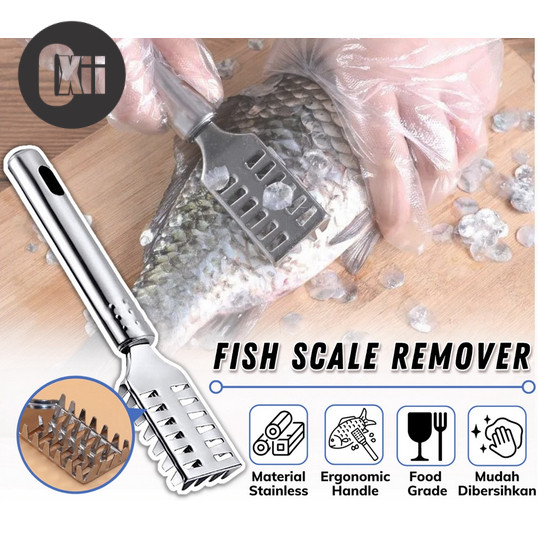 Alat Pembersih Sisik Ikan Stainless Steel Kerokan Sisik Ikan Praktis