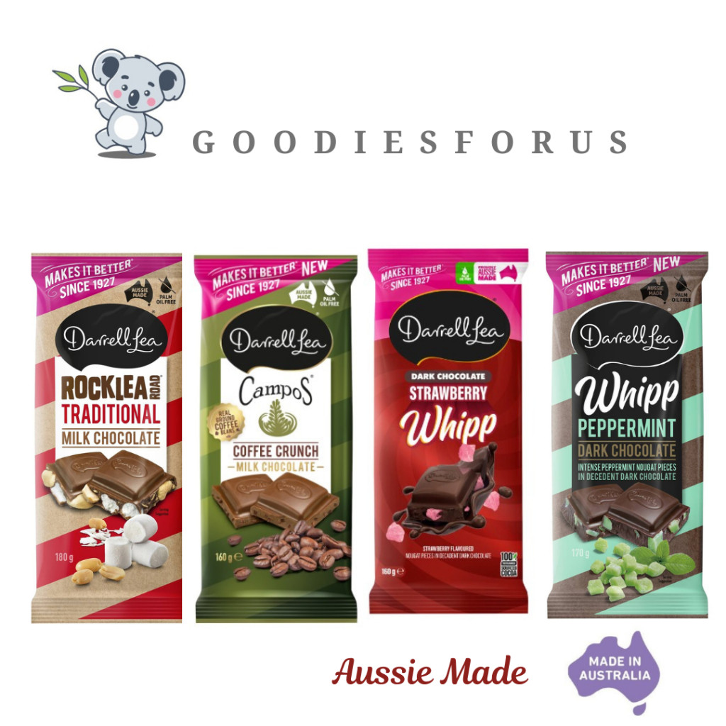 

Australia Darrell Lea Milk Chocolate 160 gram/Darelllea/milk chocolate/Dark Chocolate/Gluten Free/Vegan