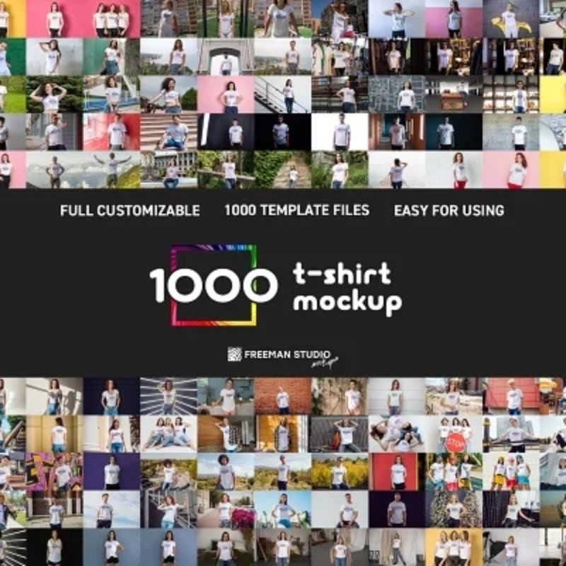 1000 TSHIRT MOCKUP KAOS PENGUSAHA DIGITAL MARKETING PELUANG USAHA ONLINE INTERNET TOOL BISNIS BONUS