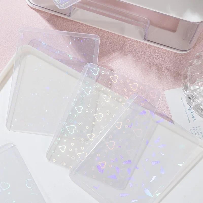 

10 Pcs Kpop Stationery ID Card Holder Acrylic Sheet Protector Photocard Holder Work Card Holder Korea Toploader Decor PVC