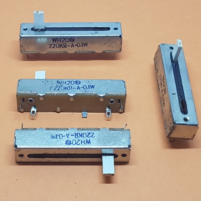 B220K Mono Slide Potentio 50mm. Potensio Geser 50mm Mono B220K