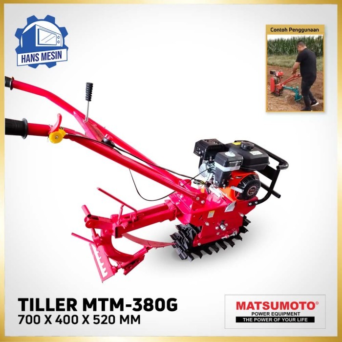 DISKON Traktor MATSUMOTO MTM380G Tiller Mesin Bajak Dangir Jagung MTM 380 G