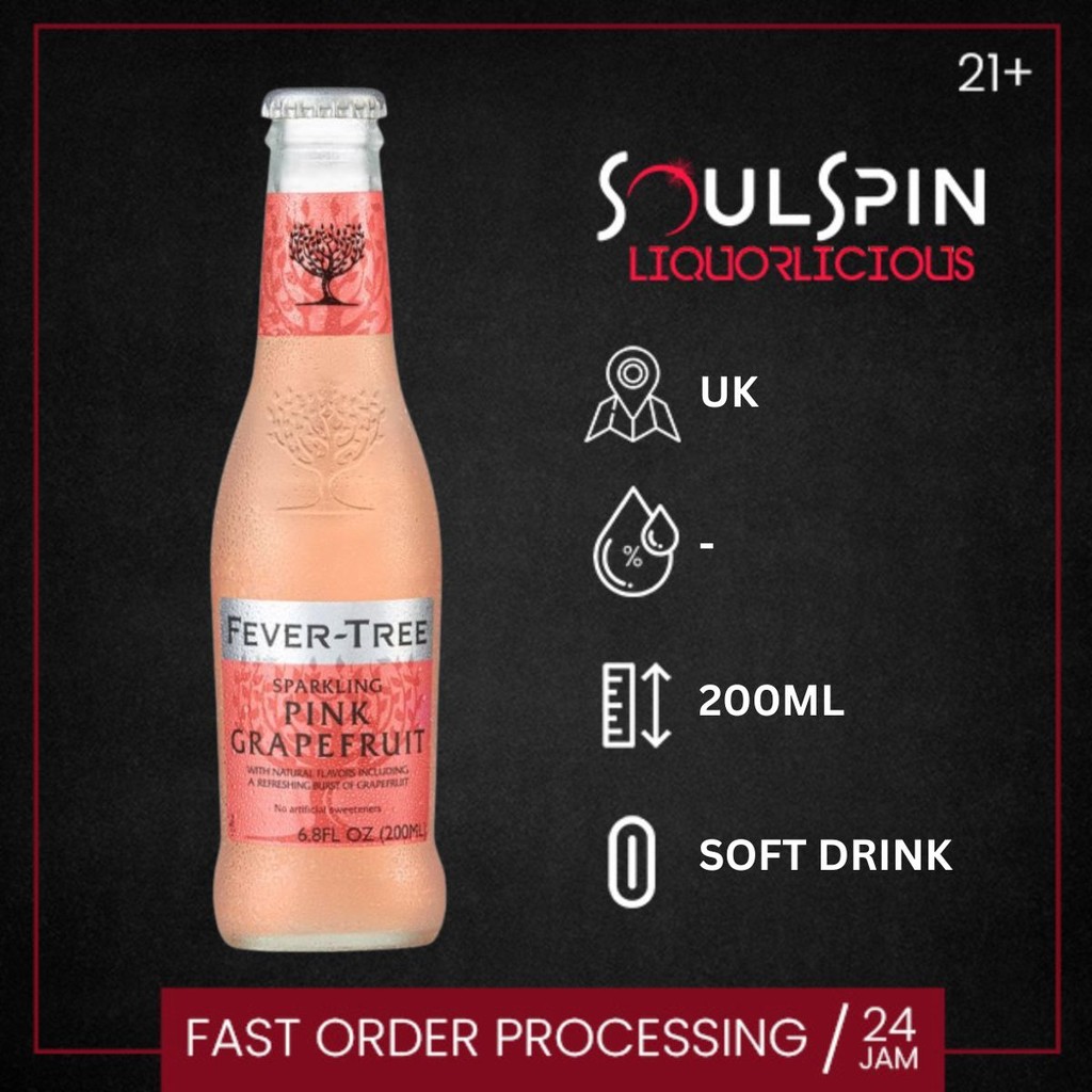 

Fever Tree Pink Grapefruit Soda 200ml