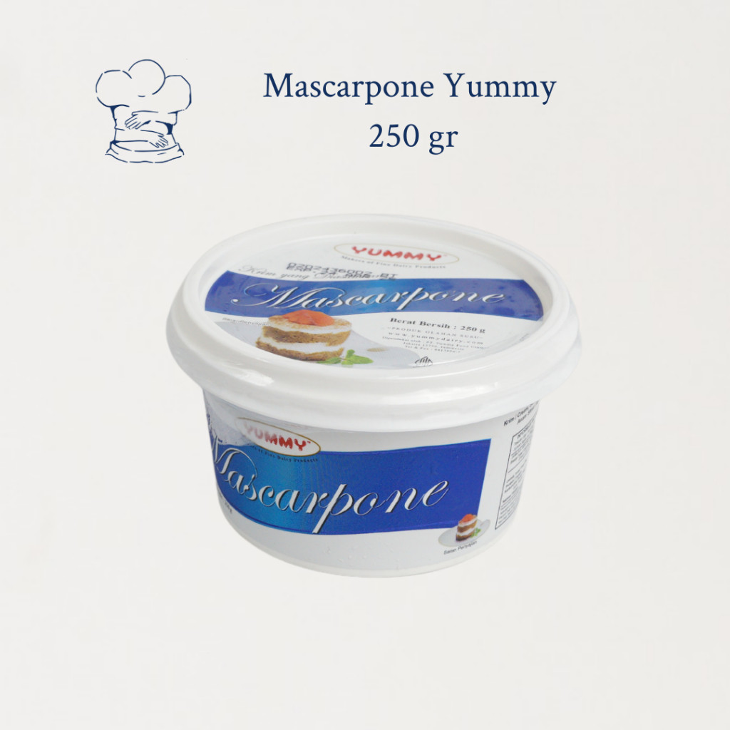 Yummy Mascarpone Cream Berat Bersih 250 gr/Keju Mascarpone