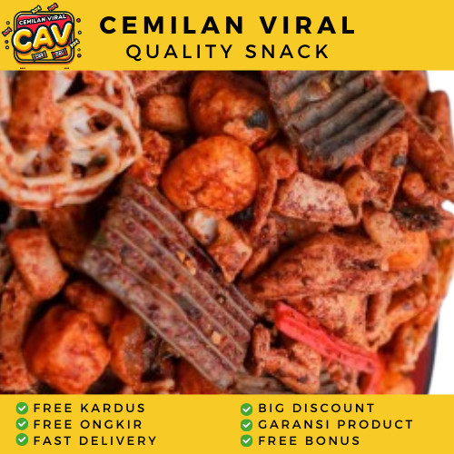 

CAV KERUPUK SEBLAK CAMPUR 500g Krupuk Seblak Mix Mercon Makanan Pedas Seblak Basah Seblak kering