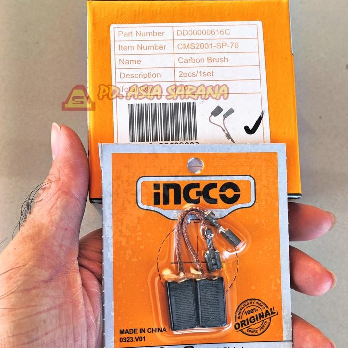 Carbon Brush Cordless Miter Saw CMS2001-SP-76 INGCO Mesin Potong Kayu Aluminium DD00000616C