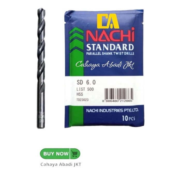 Mata Bor Besi NACHI 6mm / Mata Bor NACHI HSS 6mm
