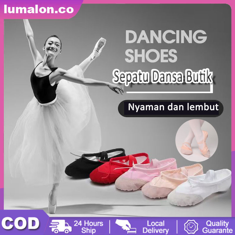 Sepatu balet kanvas / sepatu balet anak-anak / sepatu balet lembut / sepatu balet dewasa