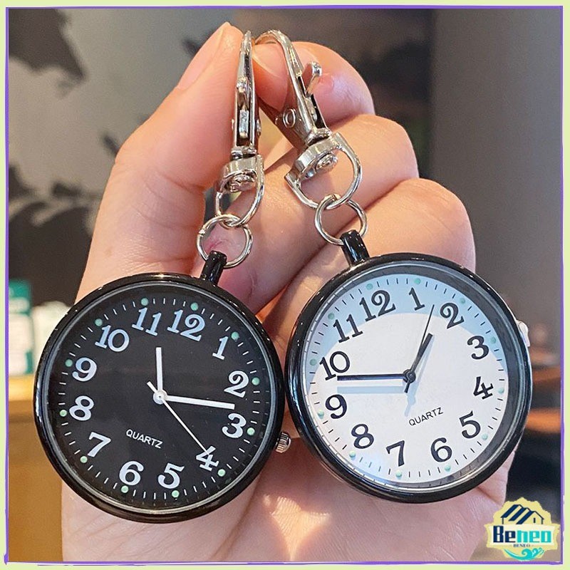 Jam Saku Gantungan Kunci Perawat Mini Portable Gantungan Kunci Watch Jam Saku Perawat