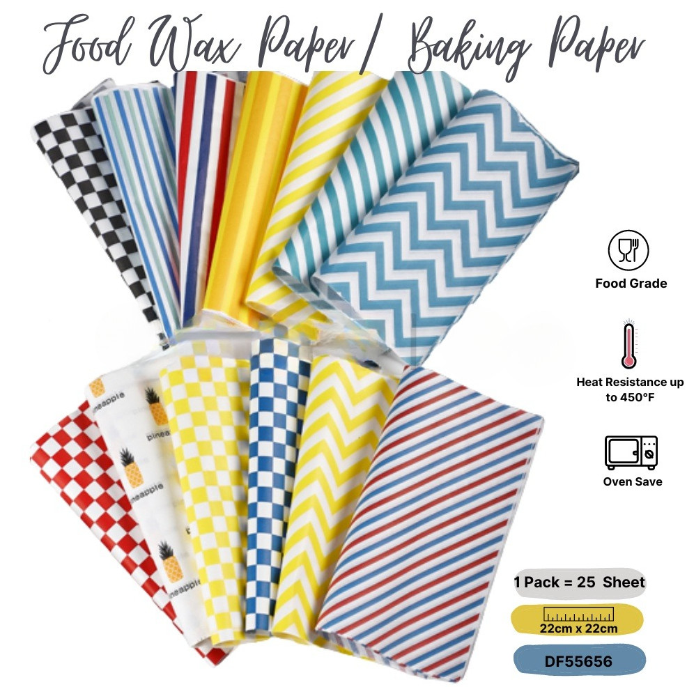 Wax Paper 25 Pcs Korean Bento Cake Baking Paper DF55656