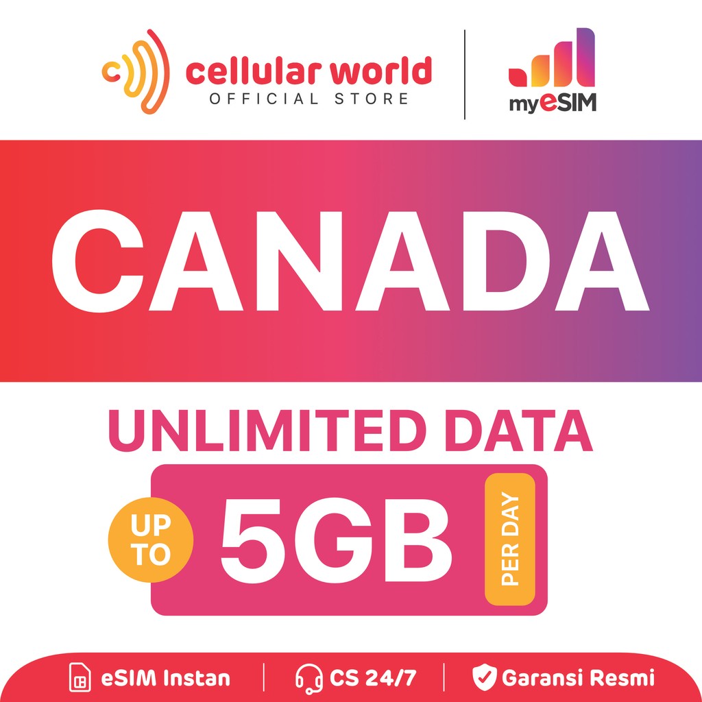 myESIM Canada | Unlimited | eSIM Roaming | eSIM Internet | eSIM Canada