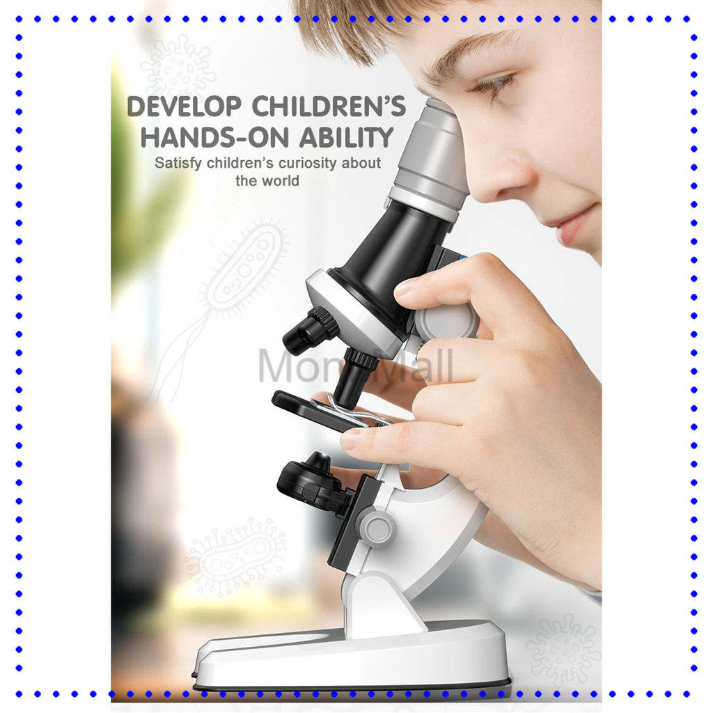 

HAHOWA Mikroskop Monokuler Edukasi Anak Pengamatan Science 1200x - 1012A