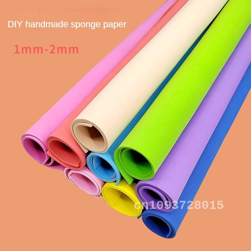 

Thickness 1/2mm Colorful EVA Sponge Paper Handmade Foam Sheet Cosplay Cut Foam Paper Handmade Papers For Arts Crafts DIY Project