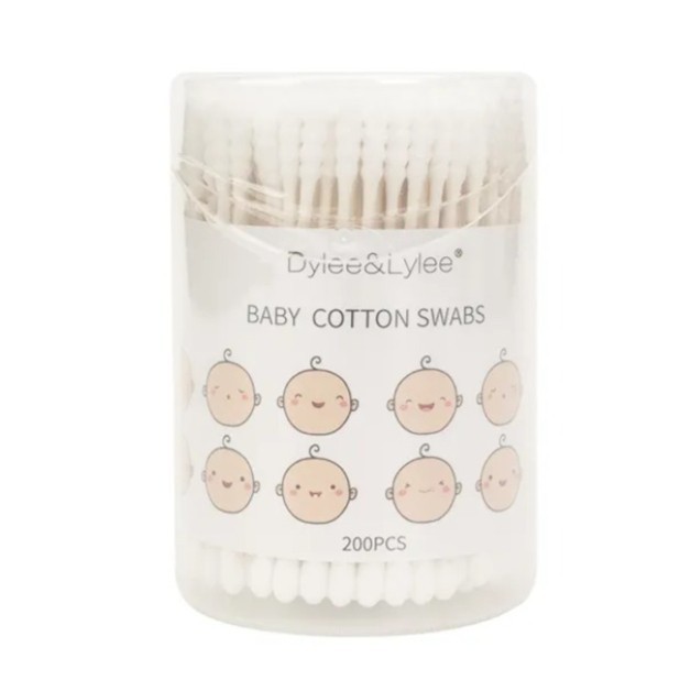 DYLEE & LYLEE Baby Cotton Swabs Earpick Dua Sisi 200 Pcs