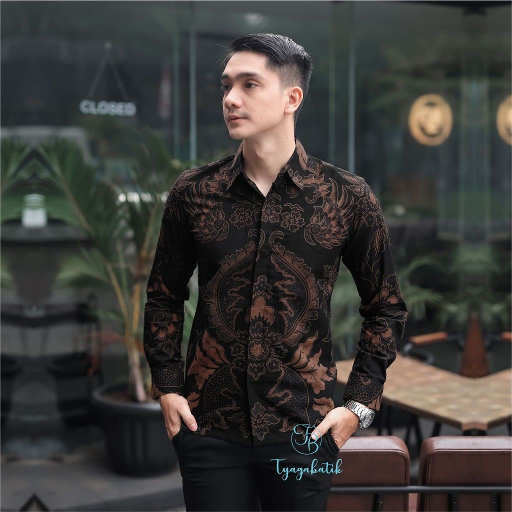 Kemeja Batik Slimfit Lapis Furing Premium 0119 Tyaga Batik