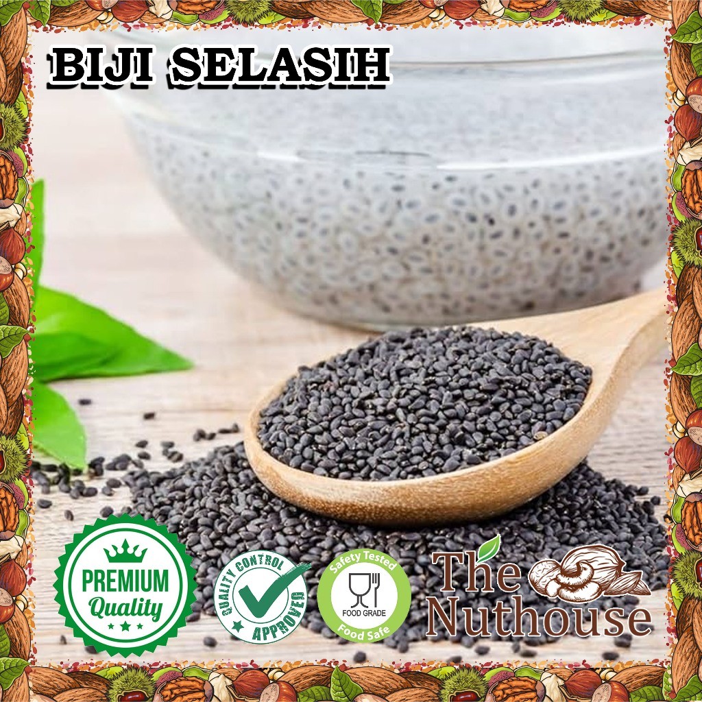 

1kg Biji Selasih / Basil Seeds [Grade SUPER]