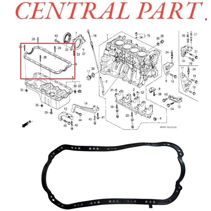 paking carter mobil honda civic vti tahun 2001 2002 2003 2004 2005 berkualitas