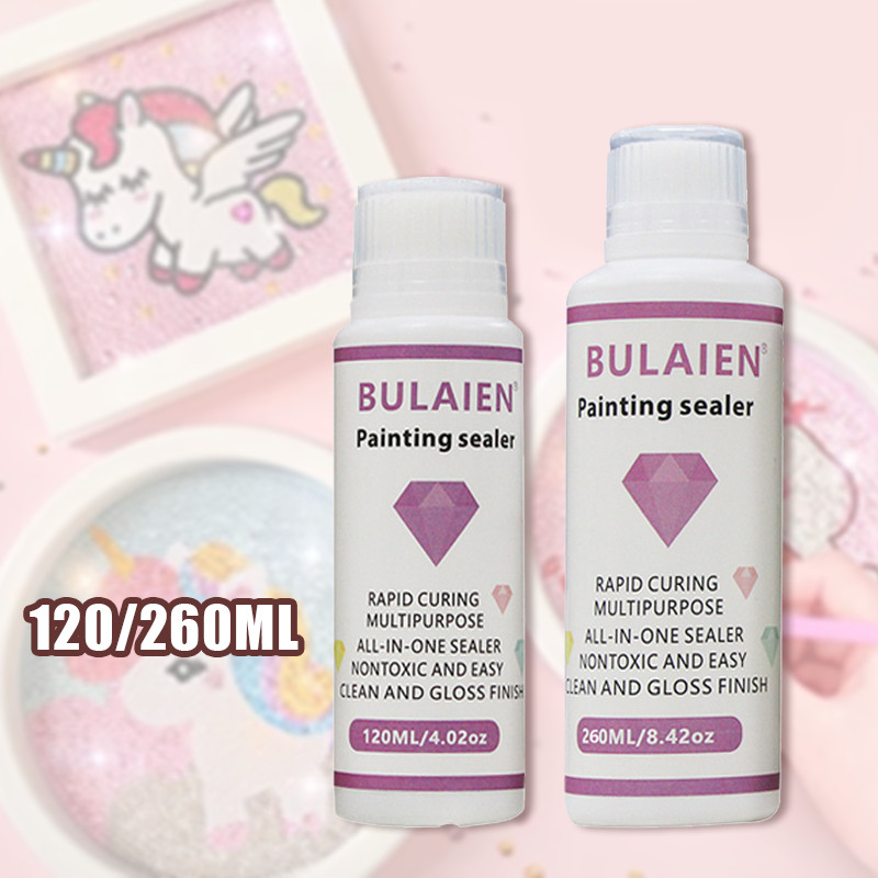 

260ml Lem Segel Lukisan Berlian - Diamond Painting Sealer Permanent Hold Tahan Air