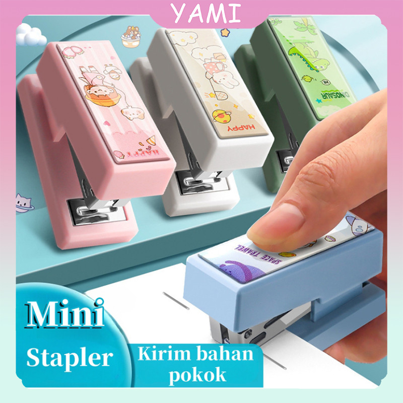 

(Ready)Staples Mini Karakter / Stapler Kertas Mini Motif Lucu /Mini Cute Paper Stapler/Mesin Pengikat Pelajar Stapler Kecil