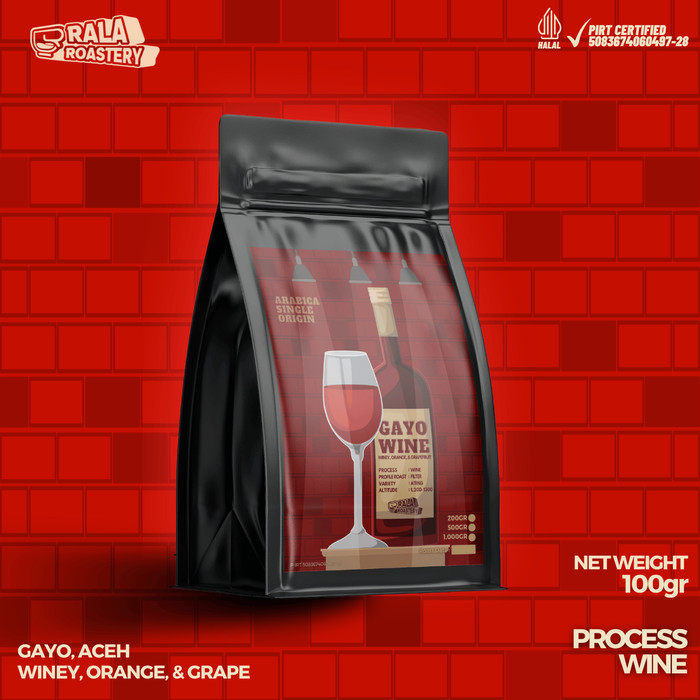

Kopi Arabika Aceh Gayo Wine | Biji Kopi Single Origin Arabica 100gr - GRIND COARSE