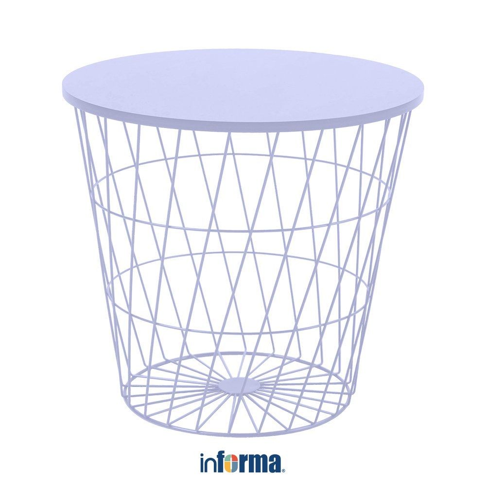 Informa Troy Meja Tamu Dengan Penyimpanan - Ungu Lilac Coffee Table Meja Ruang Tamu Serbaguna Meja S