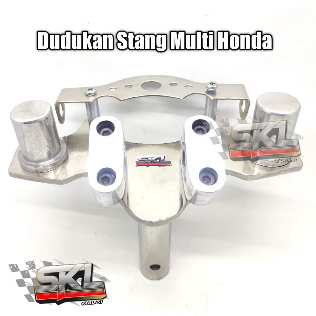 PUJEGANSHOP Adaptor Dudukan Stang Matic Honda Beat Vario Scoopy Dan Bebek Supra Revo Blade Cs1 Model