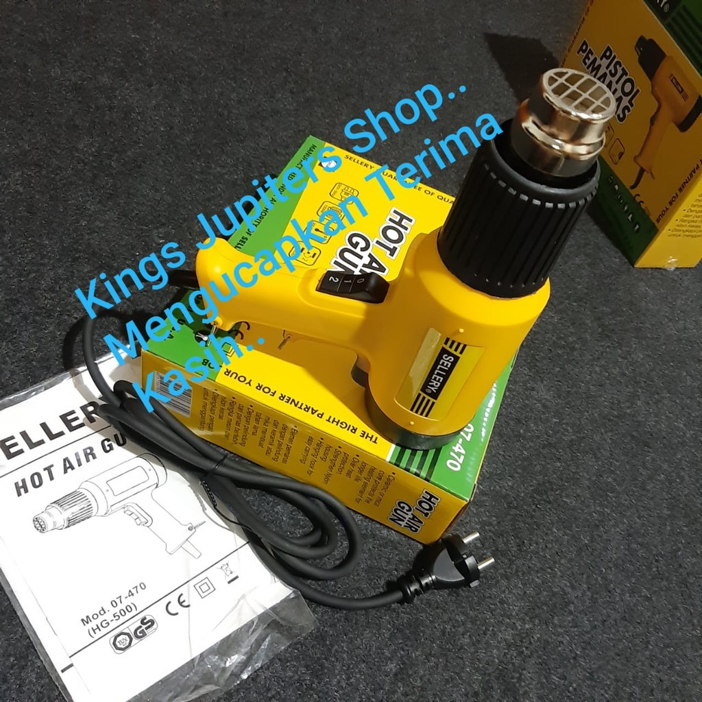 HOT AIR GUN SELLERY JLD CMART NAGAWA HOT GUN HEAT GUN PISTOL PEMANAS atau MERK LAINNYA