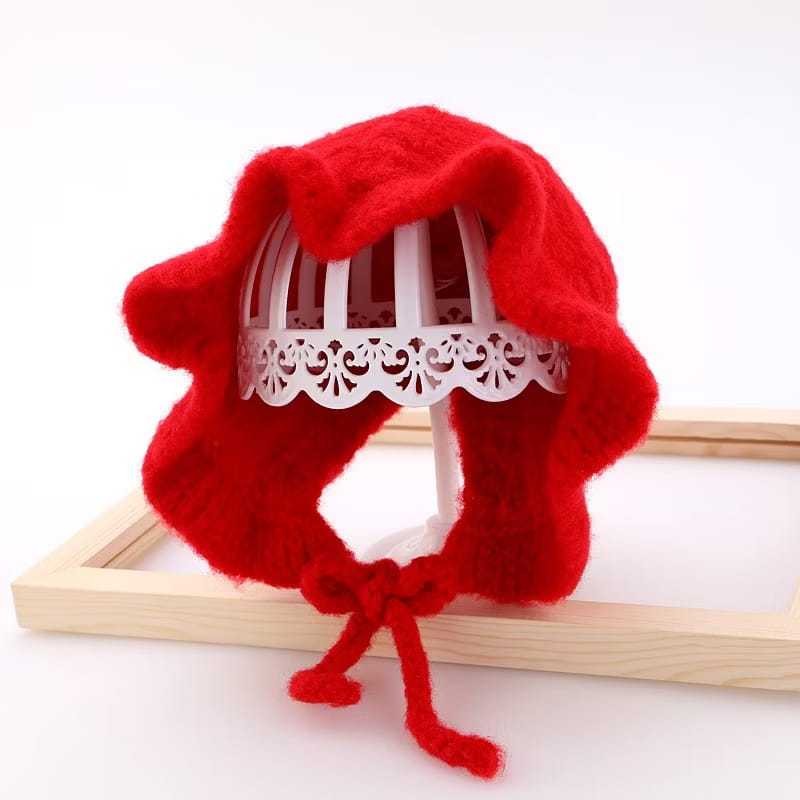 Kupluk Bonet Bayi Perempuan/Topi Bayi Perempuan Kupluk Rajut Bayi Perempuan