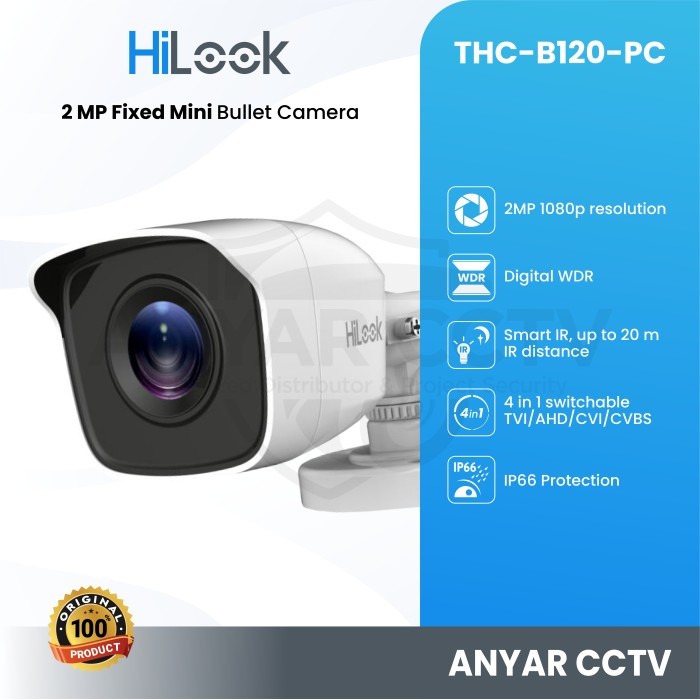 CAMERA CCTV HILOOK 1080P by Hikvision product THC-B120-P - THC-B120-PC