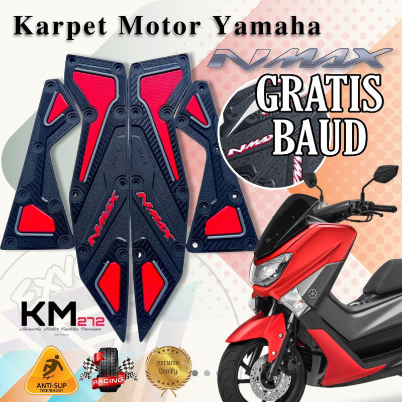 -SALMARY-  Karpet Motor Nmax OLD Tahun 2015 2016 2017 2018 2019  Alas Kaki Nmax Karpet Nmax  Pijakan
