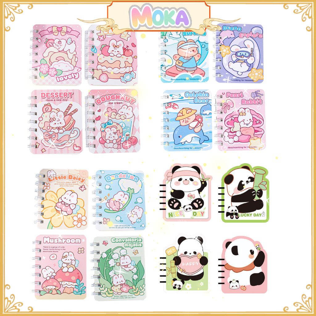 

MOKA Notebook Ring A7 Motif Animasi / Buku Catatan Kertas Bergaris / Buku Tulis Ring Bergaris MKA76
