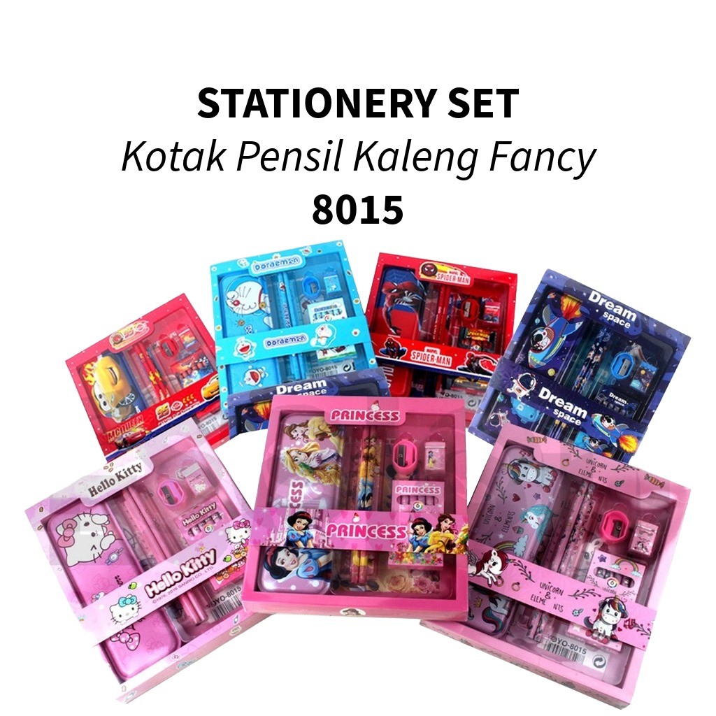 

Stationary Set 7in1 Karakter 8015 / Paket Alat Tulis Set + Crayon