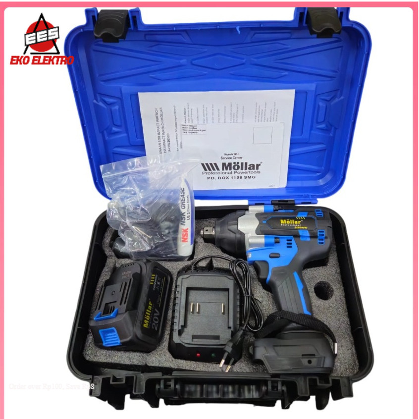 EES - MOLLAR CIW20500 Cordless Impact Wrench Brushless 500 Nm / CIW 20500