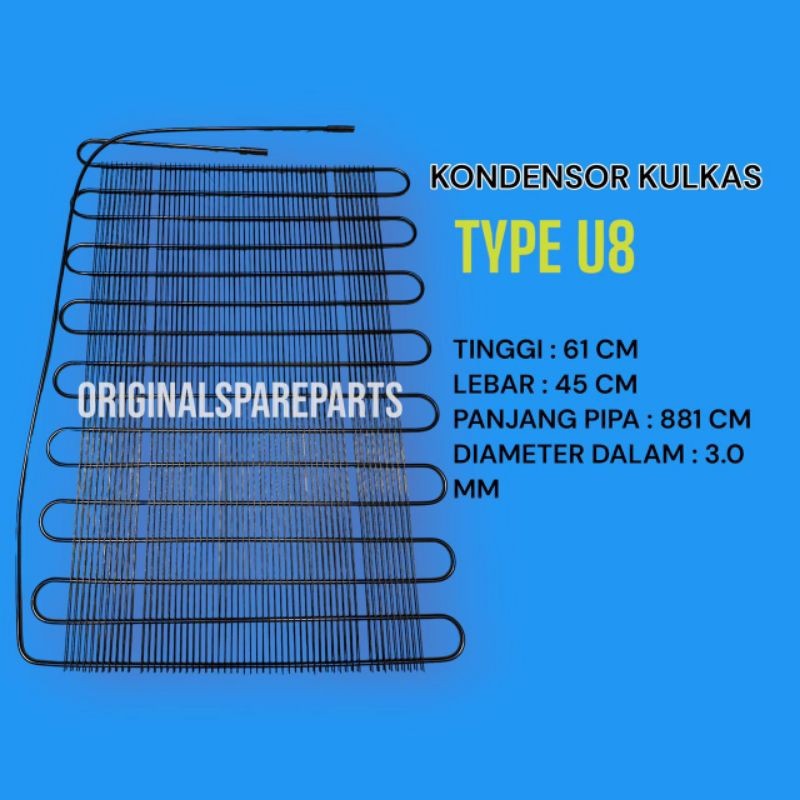 KONDENSOR KULKAS 8U / KONDENSOR KULKAS U8