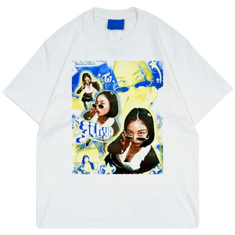 (COD) Kaos Jihyo Twice Girlband Tshirt Cotton Combed by Don Juanism