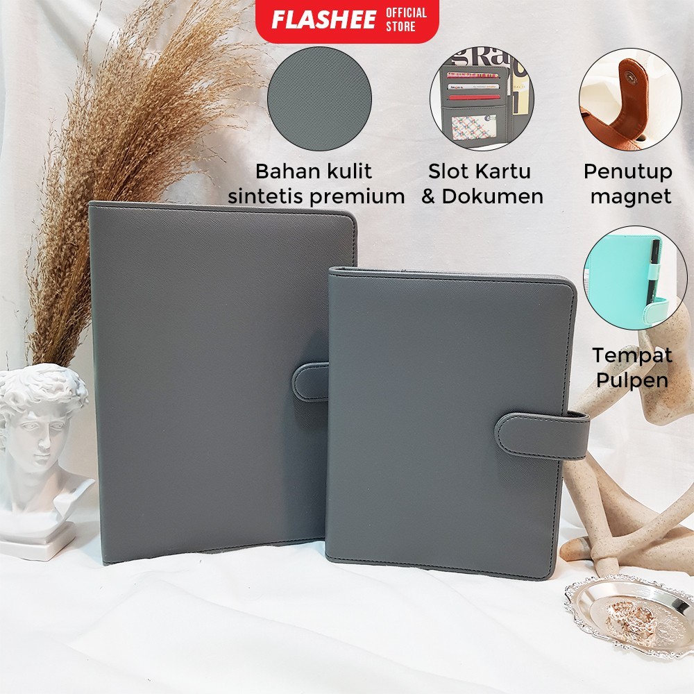 

New Binder Polos Abu A5 20 Ring B5 26 Ring Agenda Polos Binder Polos A5 B5 Organizer EksklusifPremium